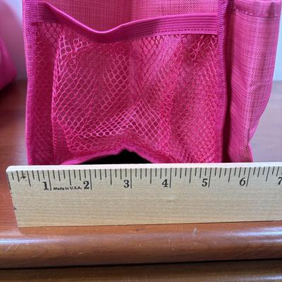 LOT 108: Thirty-One Monogrammed Utility Tote Bags, Cool Zip Snacker Bags & Signature Canvas Shine Bright Pillow Cover