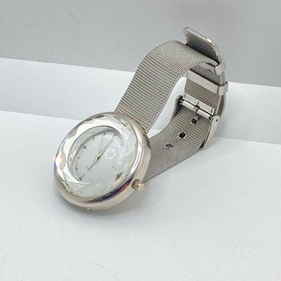 LOT 109: Movado Orb Desk Clock in Original Box and Prism Style Watch