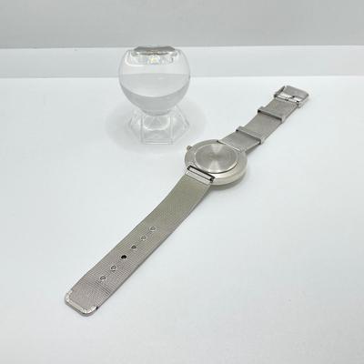 LOT 109: Movado Orb Desk Clock in Original Box and Prism Style Watch