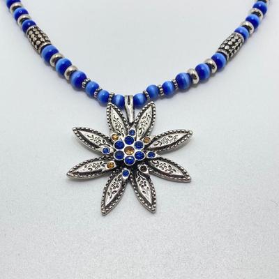 LOT 111: Collection of Beaded Pendant Necklaces - Robert Rose and More