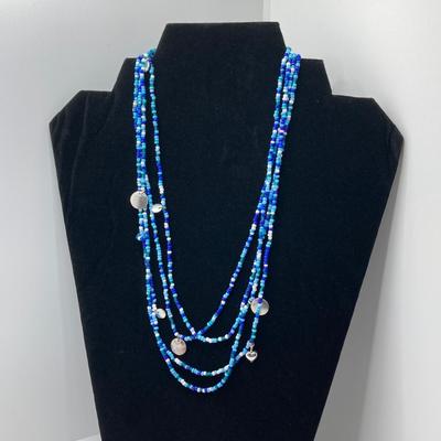 LOT 111: Collection of Beaded Pendant Necklaces - Robert Rose and More