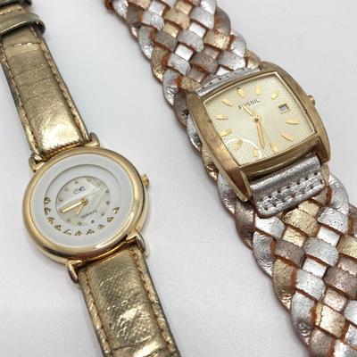 LOT 112: Watch Collection - Fossil and Caravelle 10KT Gold Plate Included