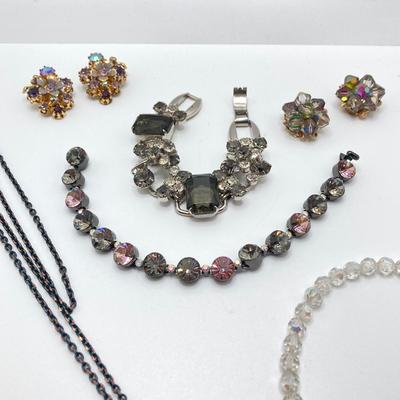 LOT 113: Vintage Rhinstone and More Jewelry