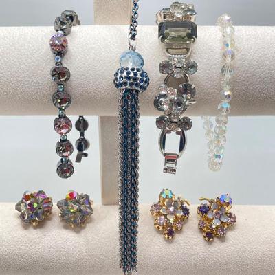 LOT 113: Vintage Rhinstone and More Jewelry