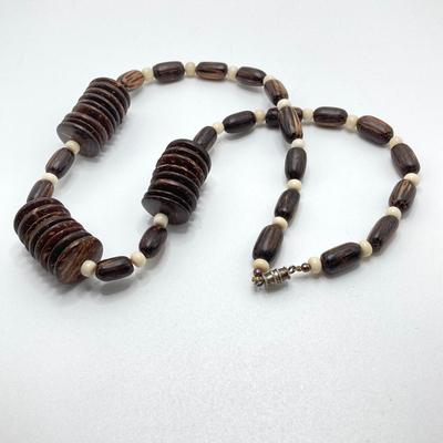 LOT 116: Vintage Beaded and Wood Jewelry