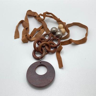 LOT 116: Vintage Beaded and Wood Jewelry