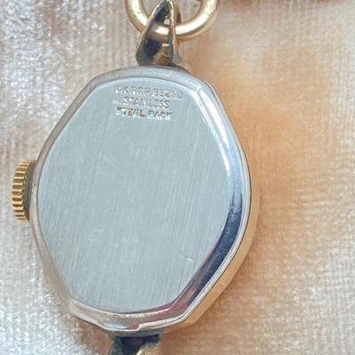 LOT 121: Wittnauer Scarab Band Swiss Watch and Jean Cardot Pendant Watch