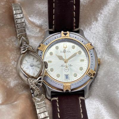 LOT 125: Pair of Bulova Watches
