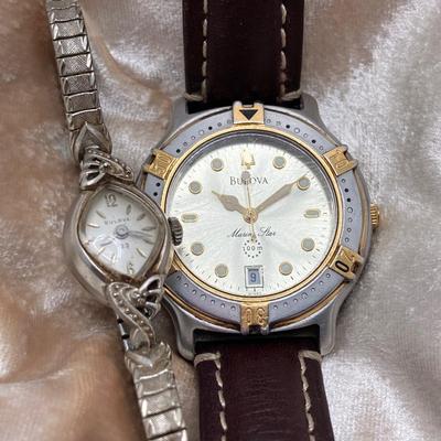 LOT 125: Pair of Bulova Watches
