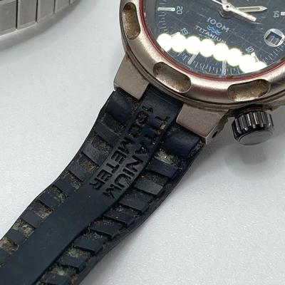 LOT 126: Collection of Vintage Timex Watches - Titanium 100 Meter and More