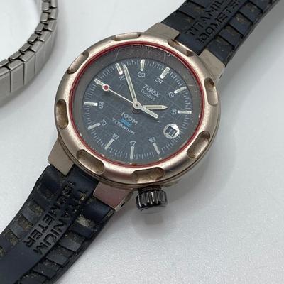 LOT 126: Collection of Vintage Timex Watches - Titanium 100 Meter and More