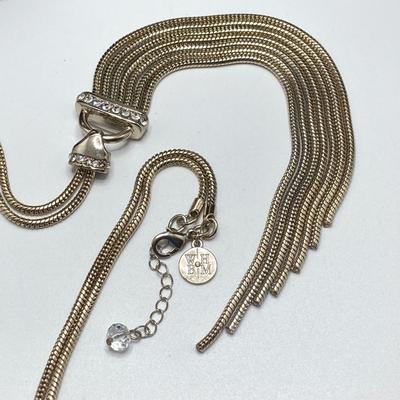 LOT 133: Vintage Silver Tone Statement Jewelry - Marlyn Schiff, White House Black Market (HBM), Chico's and More