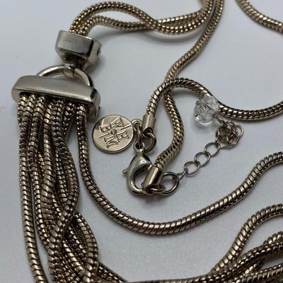 LOT 133: Vintage Silver Tone Statement Jewelry - Marlyn Schiff, White House Black Market (HBM), Chico's and More