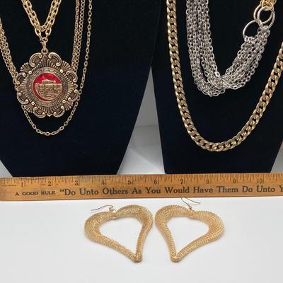 LOT 135: Gold / Silver Tone Fashion Jewelry - J Crew, Germany and More