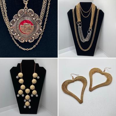 LOT 135: Gold / Silver Tone Fashion Jewelry - J Crew, Germany and More