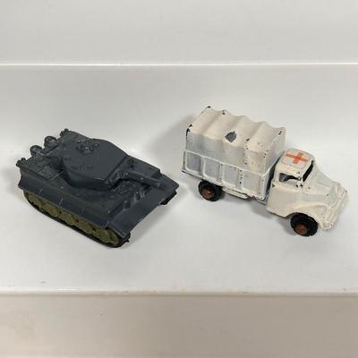 LOT 136: Vintage Toy Car / Truck Collection - Midge Toy, Tootsie Toy, Hot Wheels and More
