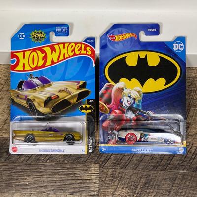 LOT 137: Batman / Hot Wheels Collection - Batman, Harley Quinn Gazella and More
