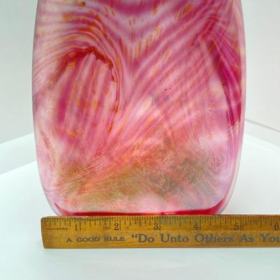 LOT 139: Vintage Wheaton Village Iridescent Art Glass Bottle (WV '04) and Glass Grapes