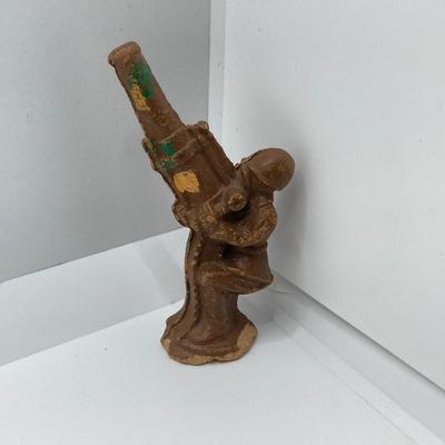 LOT 140: Vintage Military Collection - Zippo Lighter, Toy Soldier, Medal / Ribbons, Watch and Pins