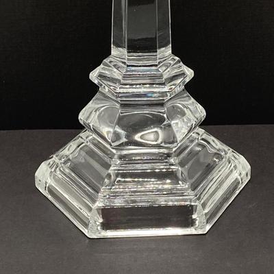 LOT 144: Classic Art Glass Collection - Tiffany Candlestick Holder and Fenton Iridescent Trinket Holder