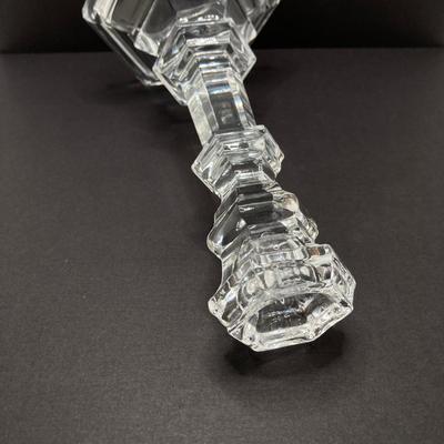 LOT 144: Classic Art Glass Collection - Tiffany Candlestick Holder and Fenton Iridescent Trinket Holder