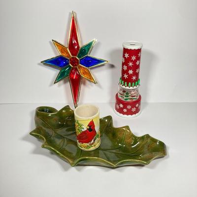 LOT 147: Vintage Christmas Collection - Stamps, Post Cards, Home Decor and Silvestri Kaleidoscope and More