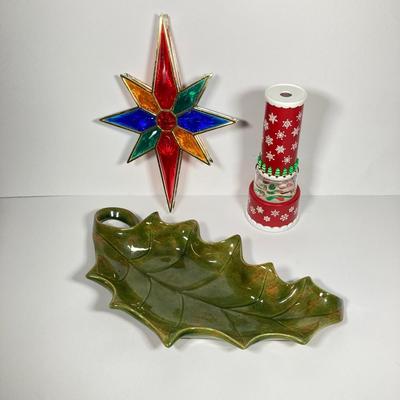 LOT 147: Vintage Christmas Collection - Stamps, Post Cards, Home Decor and Silvestri Kaleidoscope and More