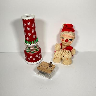 LOT 147: Vintage Christmas Collection - Stamps, Post Cards, Home Decor and Silvestri Kaleidoscope and More