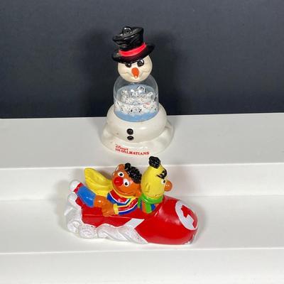 LOT 148: Collection of Vintage Christmas / Holiday Decorations / Ornaments - Yankee Candle, Disney, Sesame Street, Elvis and More