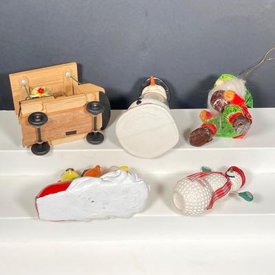 LOT 148: Collection of Vintage Christmas / Holiday Decorations / Ornaments - Yankee Candle, Disney, Sesame Street, Elvis and More