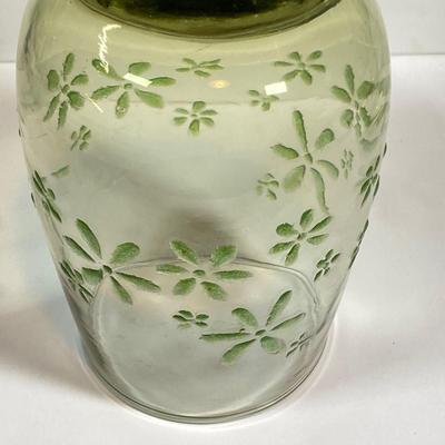 LOT 153: Six Libbey's Mint Bouquet Green Mid-Century Modern Glassware