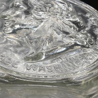 LOT 155: Vintage Uncle Sam Bank, George Washington Clear Glass Bottle, Federal Reserve Bank of Philadelphia Shredded Paper Bills, No Cash...