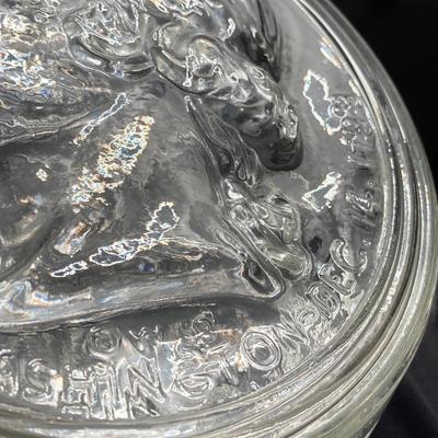 LOT 155: Vintage Uncle Sam Bank, George Washington Clear Glass Bottle, Federal Reserve Bank of Philadelphia Shredded Paper Bills, No Cash...