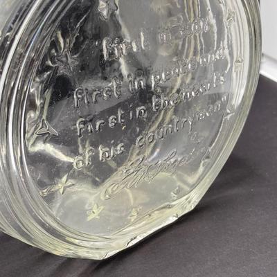 LOT 155: Vintage Uncle Sam Bank, George Washington Clear Glass Bottle, Federal Reserve Bank of Philadelphia Shredded Paper Bills, No Cash...