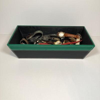 LOT 157: Collection of Watches - Wear, Repair, Parts, Crafting (Benrus, Futura, Guess, Kelton, Timex and More)