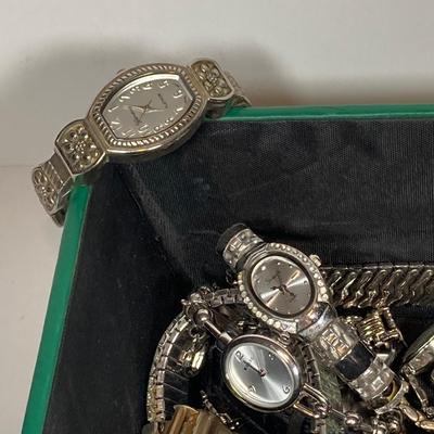 LOT 157: Collection of Watches - Wear, Repair, Parts, Crafting (Benrus, Futura, Guess, Kelton, Timex and More)