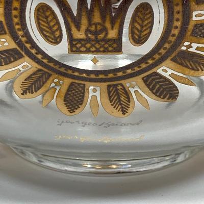 LOT 159: Mid-Century Modern Collection - Georges Briard Bowl, Nigor Amber Italy Grapes Salt and Pepper Shakers, Love Is Mug and More