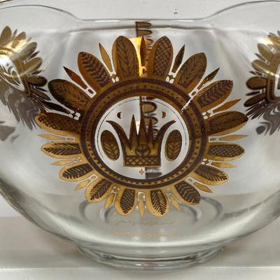 LOT 159: Mid-Century Modern Collection - Georges Briard Bowl, Nigor Amber Italy Grapes Salt and Pepper Shakers, Love Is Mug and More