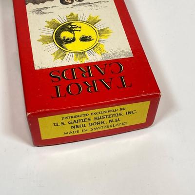 LOT 160: Vintage Occult Collection - Tarot Cards, Zodiac Globe, Crystals / Stones, Collapsible Magician / Top Hat and More