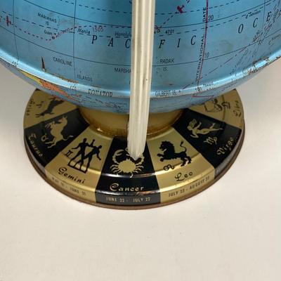 LOT 160: Vintage Occult Collection - Tarot Cards, Zodiac Globe, Crystals / Stones, Collapsible Magician / Top Hat and More