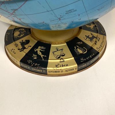 LOT 160: Vintage Occult Collection - Tarot Cards, Zodiac Globe, Crystals / Stones, Collapsible Magician / Top Hat and More