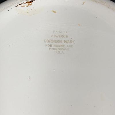 LOT 161: Vintage Corning Ware Pyrex Spice of Life Collection and Six Arcoroc France Glass Dishes