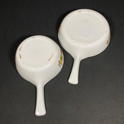 LOT 161: Vintage Corning Ware Pyrex Spice of Life Collection and Six Arcoroc France Glass Dishes