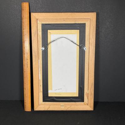 LOT 162: Beautiful Hand Painted and Framed Work of Art by Artist Elma C. Davidson, Mosaic Planter and Japan Ginger Jar