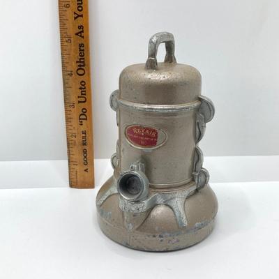 LOT 163: Collection of Coin Banks - Vintage Rexair Vacuum, Humane Society Piggy, Tropical Fish and Souvenir Barrell