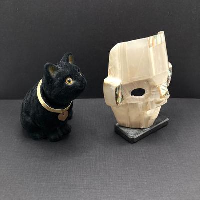 LOT 166: Spooky Cool Vintage Collection - Bejeweled Pumpkin, Witches, Black Cats, Mother of Pearl Mask and More