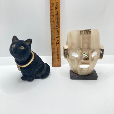 LOT 166: Spooky Cool Vintage Collection - Bejeweled Pumpkin, Witches, Black Cats, Mother of Pearl Mask and More