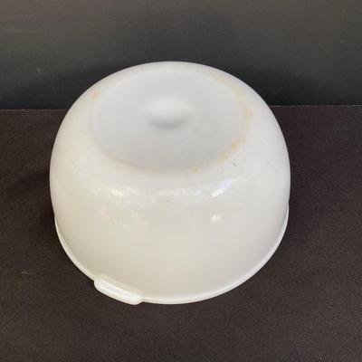 LOT 167: Vintage Sunbeam Mixer, Green Pyrex Mixing Bowl and Wooden Oven Stick
