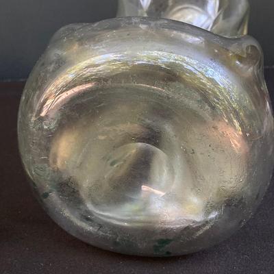 LOT 168: Vintage Entertaining Collection - Crown Glass Decanter, Kluk Kluk Glass Decanter and Etched Cambridge Style Glassware Set