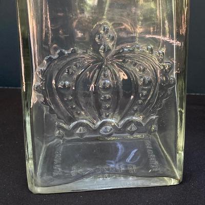 LOT 168: Vintage Entertaining Collection - Crown Glass Decanter, Kluk Kluk Glass Decanter and Etched Cambridge Style Glassware Set